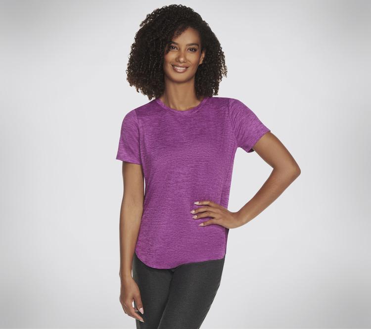 Skechers Skechers GODRI SWIFT TUNIC TEE T-Shirt Damen - Violett / Stockrose - 0 | SportScheck