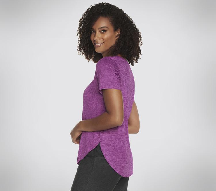 Skechers Skechers GODRI SWIFT TUNIC TEE T-Shirt Damen - Violett / Stockrose - 0 | SportScheck