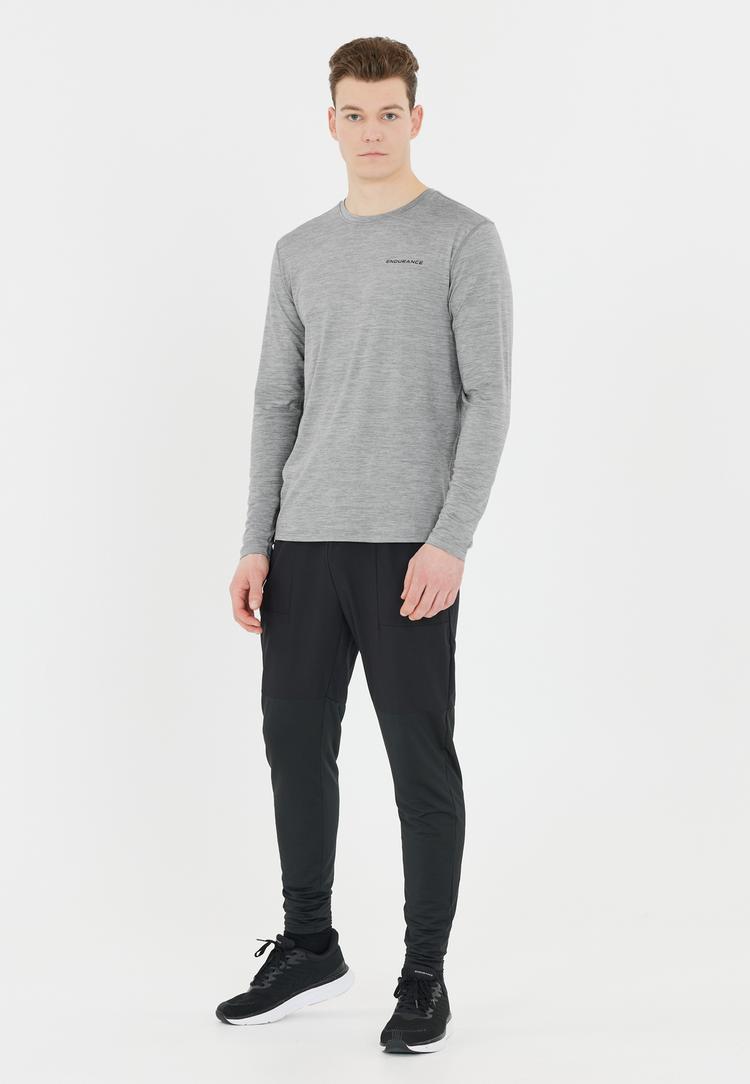 Endurance Endurance Abdon Langarmshirt Herren - 1005 Light Grey Melange - 0 | SportScheck