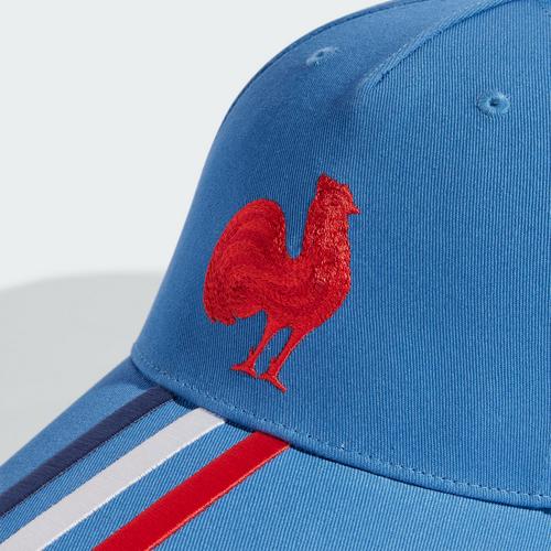 Rückansicht von adidas Frankreich Baseball Kappe Cap Focus Blue