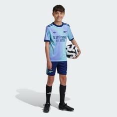 Rückansicht von adidas Arsenal 24/25 Kids Ausweichshorts Fußballshorts Kinder Night Sky