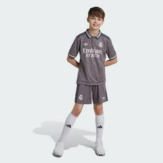 Rückansicht von adidas Real Madrid 24/25 Kids Ausweichshorts Funktionsshorts Kinder Charcoal