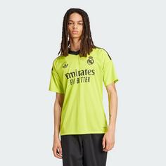 Rückansicht von adidas Real Madrid 24/25 Torwart-Ausweichtrikot Torwarttrikot Herren Semi Solar Yellow