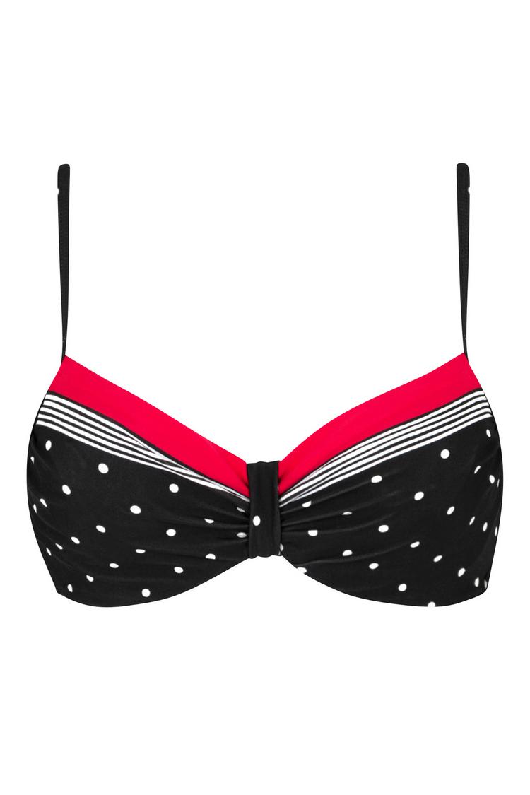 Lascana Lascana B&uuml;gel-Bikini-Top Bikini Oberteil Damen - schwarz-rot - 0 | SportScheck