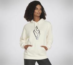 Skechers SKECH-SWEATS DIAMOND SHINE HOODIE Sweatshirt Damen Weiß