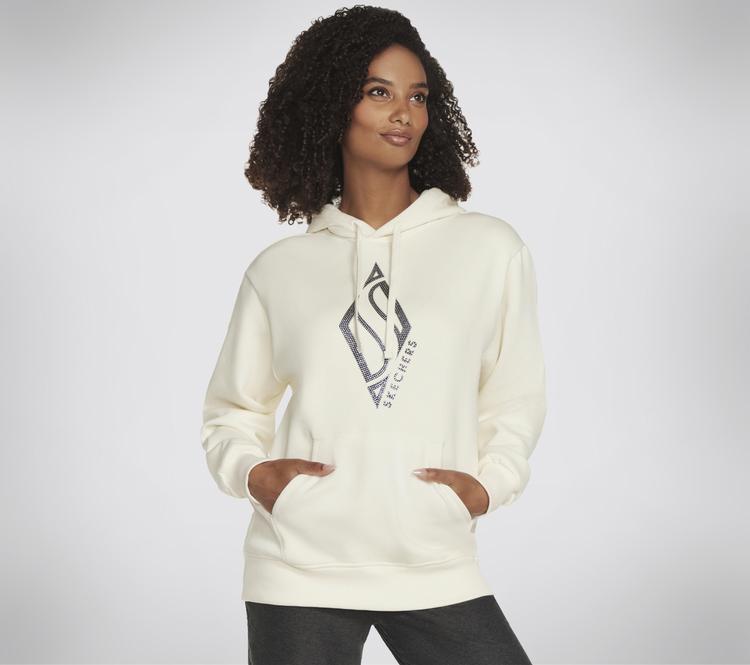 Skechers Skechers SKECH-SWEATS DIAMOND SHINE HOODIE Sweatshirt Damen - Wei&szlig; - 0 | SportScheck