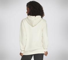 Rückansicht von Skechers SKECH-SWEATS DIAMOND SHINE HOODIE Sweatshirt Damen Weiß