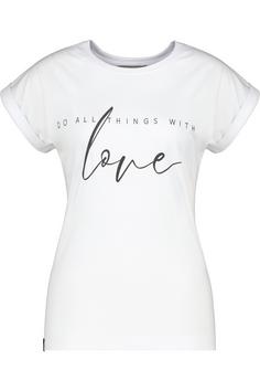 ALIFE AND KICKIN DineAK P T-Shirt Damen Do Things With Love Brilliant White