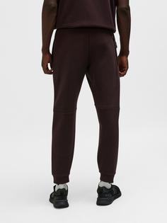 Rückansicht von hummel hmlTECH FLEECE REGULAR PANTS Trainingshose CHOCOLATE PLUM