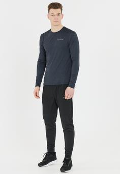 Rückansicht von Endurance Abdon Langarmshirt Herren 1111 Black Melange