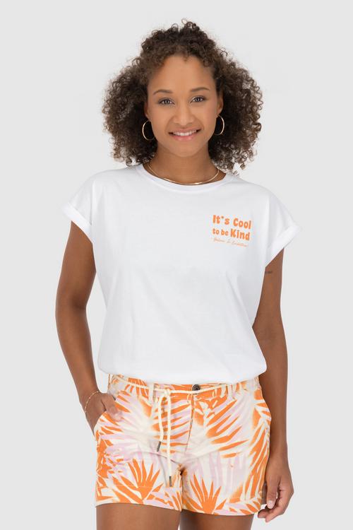 Rückansicht von ALIFE AND KICKIN DineAK P T-Shirt Damen Cool Kind Brilliant White