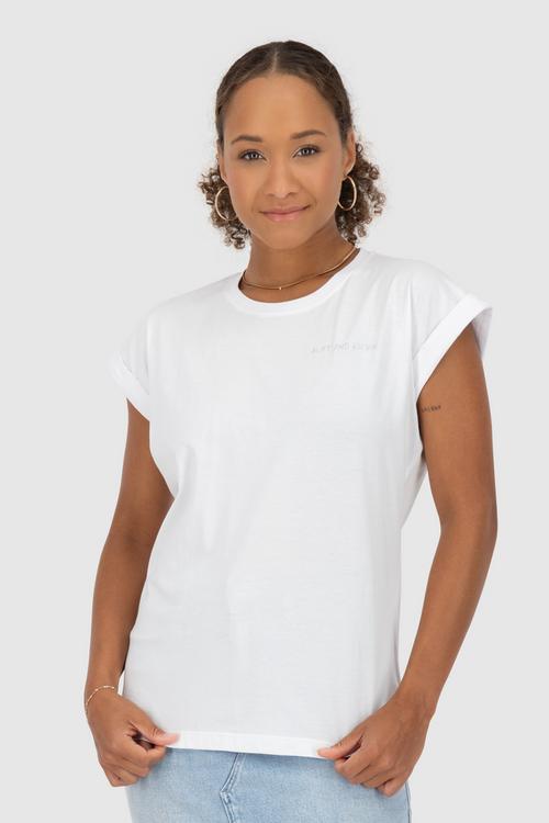 Rückansicht von ALIFE AND KICKIN DineAK P T-Shirt Damen Bayon Bay Brilliant White