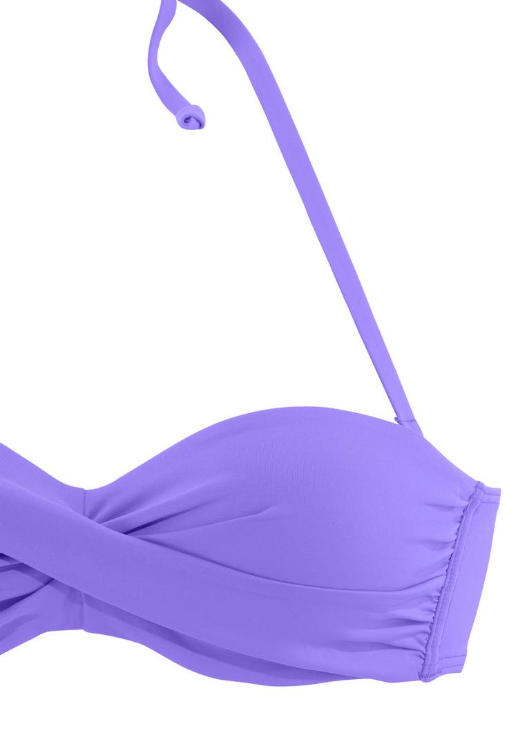 S.OLIVER S.OLIVER Bandeau-Bikini-Top Bikini Oberteil Damen - lila - 3 | SportScheck