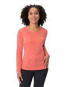 Rückansicht von VAUDE Women's Essential LS T-Shirt T-Shirt Damen sweet orange