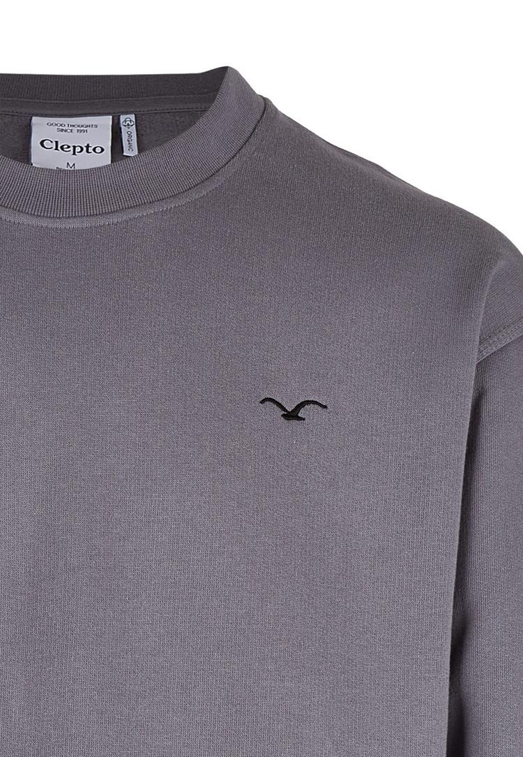 Cleptomanicx Cleptomanicx Ligull Boxy Sweatshirt Herren - Lava Smoke - 2 | SportScheck