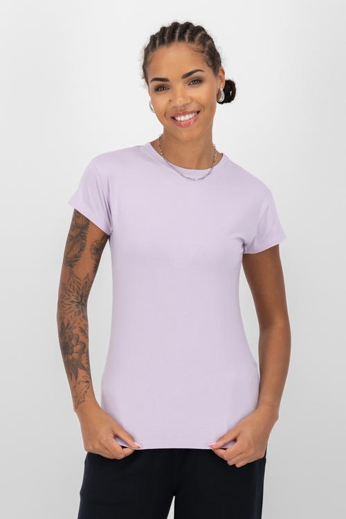 Rückansicht von ALIFE AND KICKIN MimmyAK A T-Shirt Damen gentle lavender