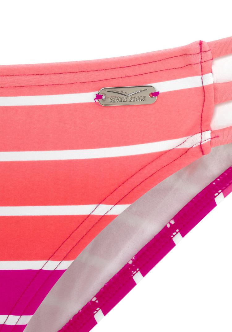 VENICE BEACH VENICE BEACH B&uuml;gel-Bandeau-Bikini Bikini Set Damen - pink-gestreift - 2 | SportScheck