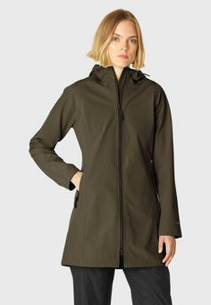 Rückansicht von Ilse Jacobsen DAYBREAK01 Regenjacke Damen army