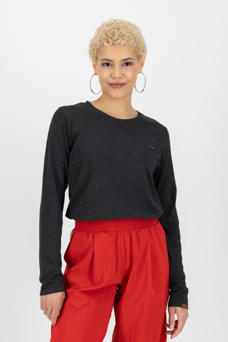 ALIFE AND KICKIN ALIFE AND KICKIN LeaAK A Langarmshirt Damen - moonless melange - 0 | SportScheck