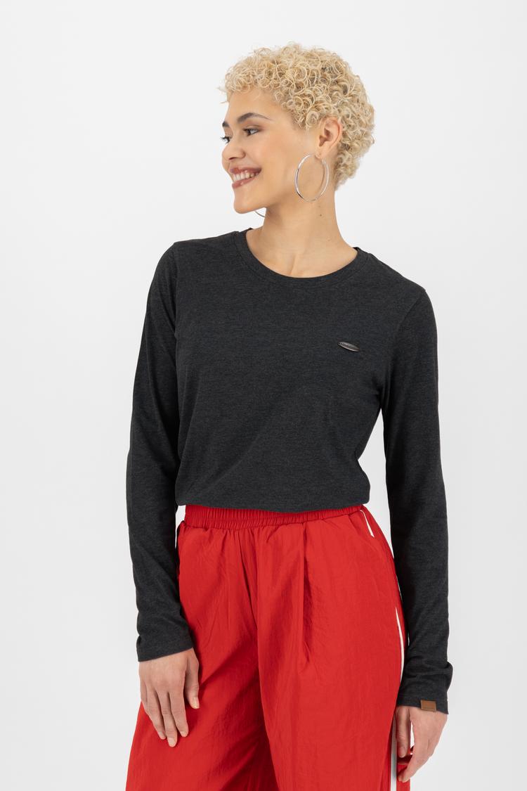 ALIFE AND KICKIN ALIFE AND KICKIN LeaAK A Langarmshirt Damen - moonless melange - 1 | SportScheck