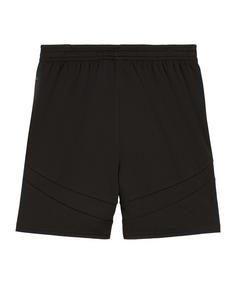 Rückansicht von PUMA Borussia Mönchengladbach Short Home Kids Fußballshorts Kinder schwarzsilber