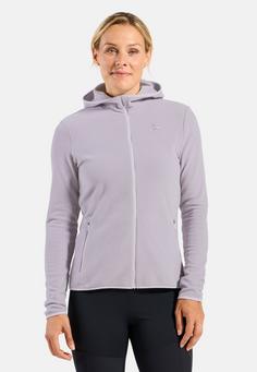 Rückansicht von Odlo Fleecejacke Damen misty lilac gray ridge(21097)