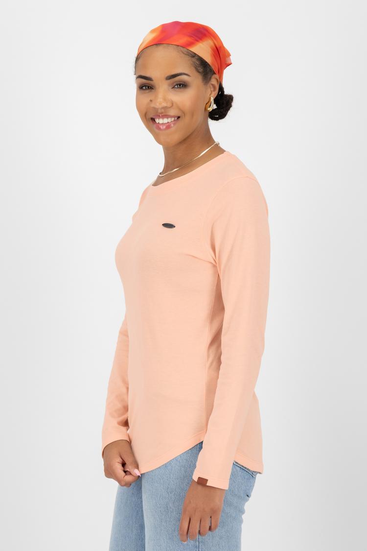 ALIFE AND KICKIN ALIFE AND KICKIN LeaAK A Langarmshirt Damen - mellow peach melange - 1 | SportScheck