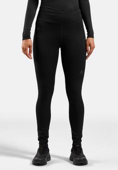 Rückansicht von Odlo Laufhose Damen black(15000)