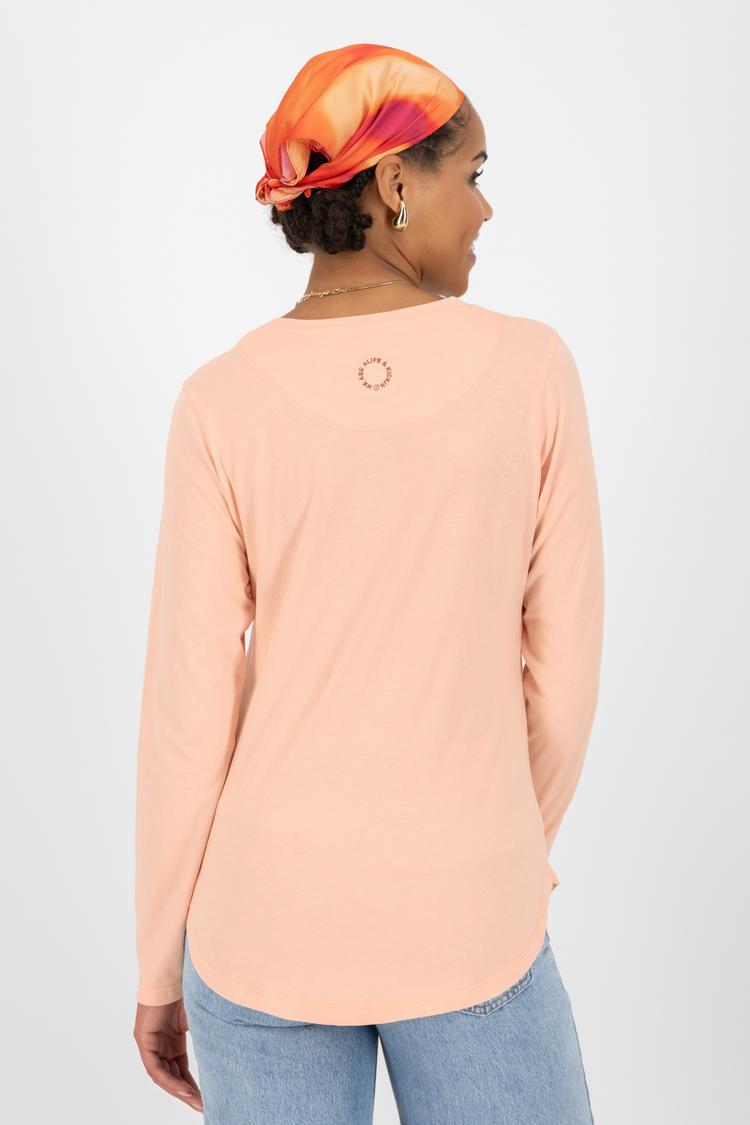 ALIFE AND KICKIN ALIFE AND KICKIN LeaAK A Langarmshirt Damen - mellow peach melange - 2 | SportScheck