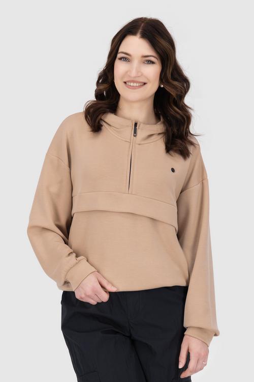 Rückansicht von ALIFE AND KICKIN MajviAK T Sweatshirt Damen taupe