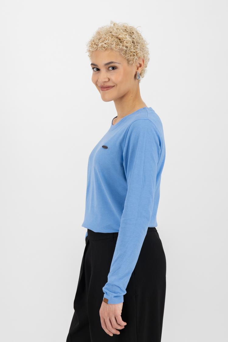 ALIFE AND KICKIN ALIFE AND KICKIN LeaAK A Langarmshirt Damen - lupine blue melange - 1 | SportScheck