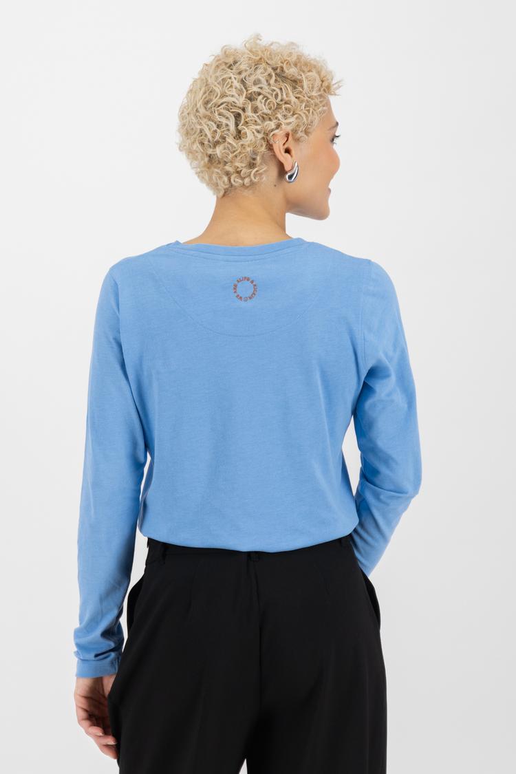 ALIFE AND KICKIN ALIFE AND KICKIN LeaAK A Langarmshirt Damen - lupine blue melange - 2 | SportScheck