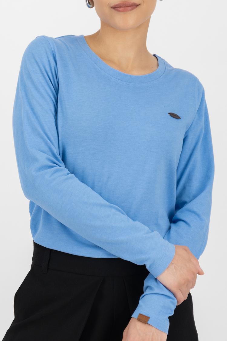ALIFE AND KICKIN ALIFE AND KICKIN LeaAK A Langarmshirt Damen - lupine blue melange - 3 | SportScheck