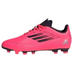 adidas F50 Club Kids FxG Fußballschuh Fußballschuhe Kinder Turbo / Aurora Black / Platinum Metallic