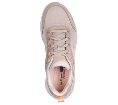 Rückansicht von Skechers D'LUX WALKER 2.0 AUTUMN SUN Sneaker Damen Taupe / Orange