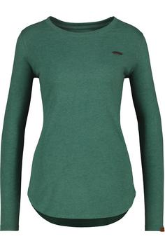 ALIFE AND KICKIN LeaAK A Langarmshirt Damen deep emerald melange