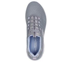 Rückansicht von Skechers SUMMITS ABSTRACT VISION Sneaker Damen Grau / Mehrfarbig