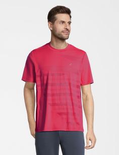 Rückansicht von JOY sportswear Gentleman's Style T-Shirt funktional T-Shirt Herren raspberry