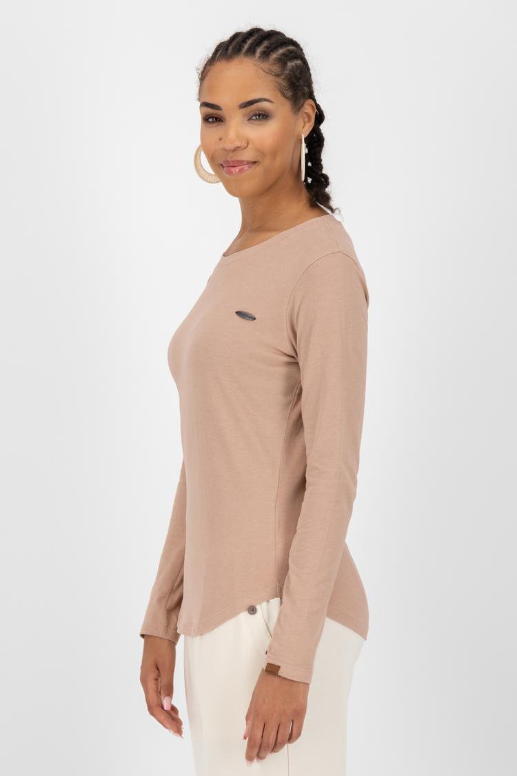 ALIFE AND KICKIN ALIFE AND KICKIN LeaAK A Langarmshirt Damen - taupe melange - 1 | SportScheck