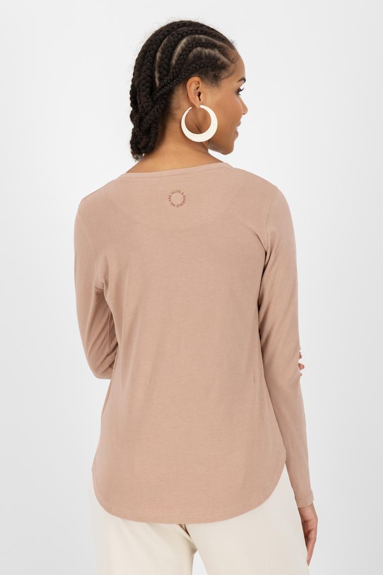 ALIFE AND KICKIN ALIFE AND KICKIN LeaAK A Langarmshirt Damen - taupe melange - 2 | SportScheck