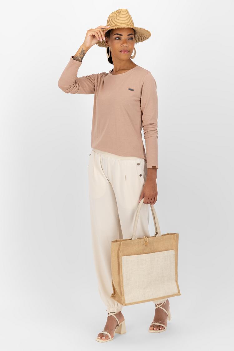 ALIFE AND KICKIN ALIFE AND KICKIN LeaAK A Langarmshirt Damen - taupe melange - 4 | SportScheck