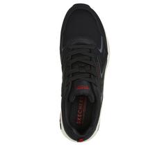 Rückansicht von Skechers UNO EVOLVE ABSOLUTE AIR Sneaker Herren Schwarz / Rot