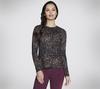 Skechers GODRI SERENE CHEETAH LS Longshirt Damen - Leopard