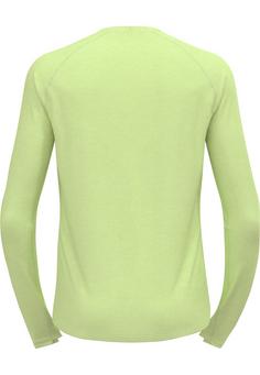 Rückansicht von Odlo Laufshirt Herren shadow lime melange(40451)