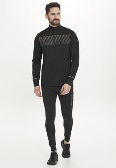 Rückansicht von Endurance Loopy Langarmshirt Herren 1001 Black