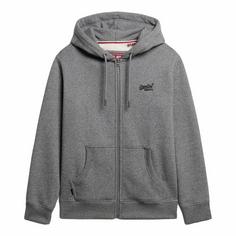 Superdry Sweatjacke Sweatjacke Herren Grau (Volcanic Black Grit)