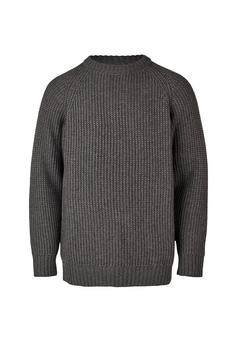 Cleptomanicx Big Ben Strickpullover Herren Lava Smoke