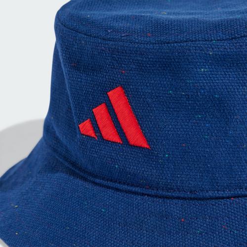 Rückansicht von adidas Frankreich Comfort Stoffhut Hut Dark Blue