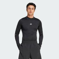 Rückansicht von adidas TECHFIT COLD.RDY Training Longsleeve Funktionsshirt Herren Black