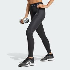 Rückansicht von adidas TECHFIT COLD.RDY Full-Length Leggings Leggings Damen Black